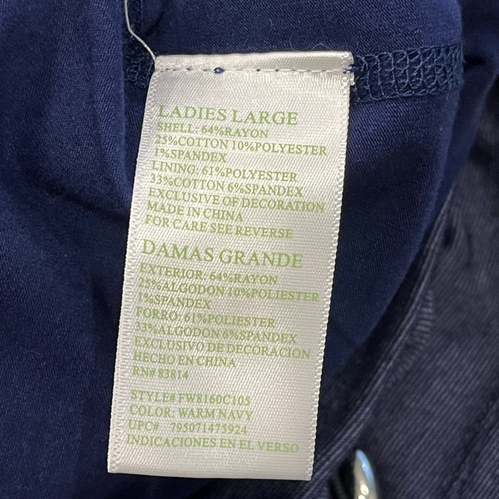 NWT Green Tea navy blue SKORT. - Picture 7 of 7
